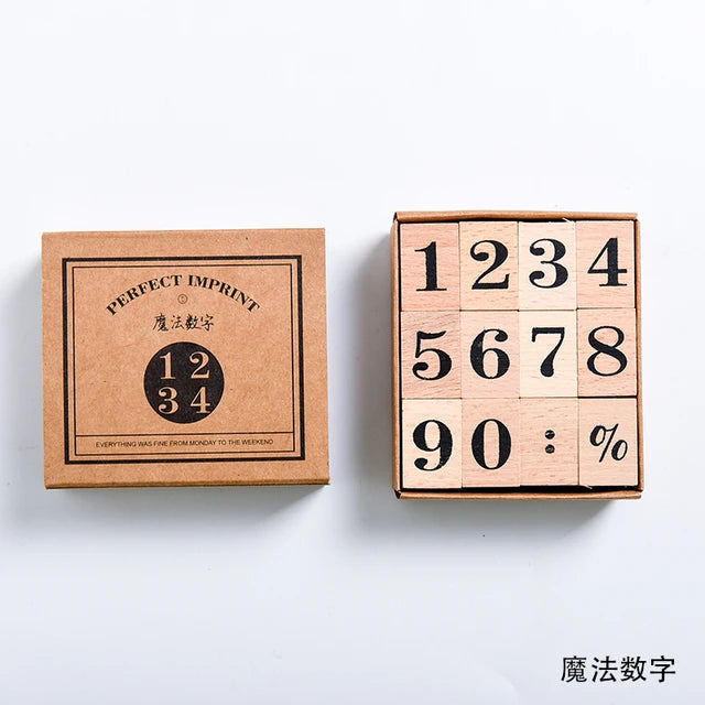 Wooden Stamp - Number