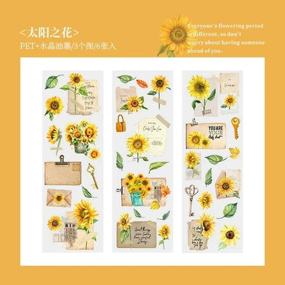 Blooming PET Stickers