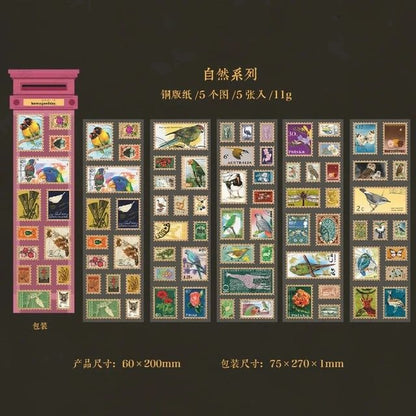 Stamp Style PET Stickers