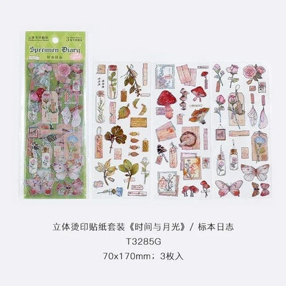 Silver Foiled Deco Stickers