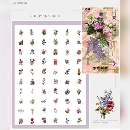 Washi Flower Stickers