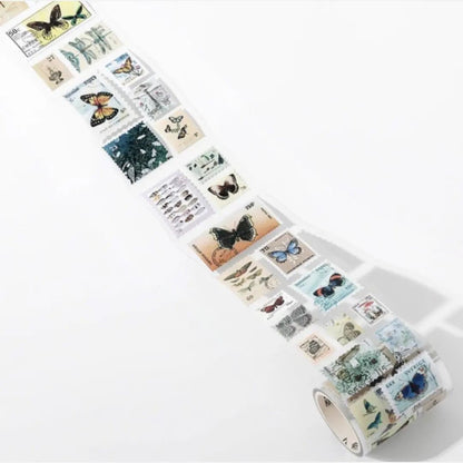 Stamp Style PET Stickers Roll