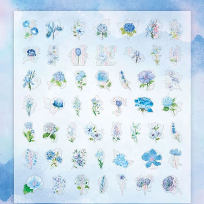 Golden Foil floral PET Stickers