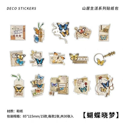 Vintage Scrapbook Washi Stickers