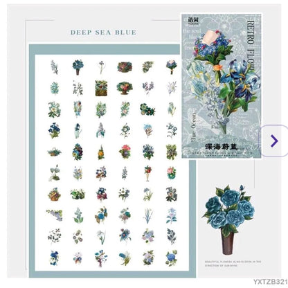 Washi Flower Stickers