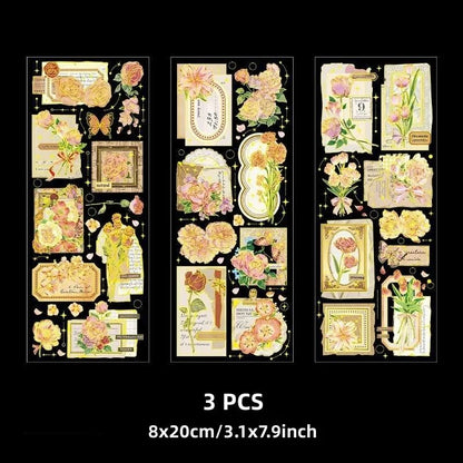 Golden Foiled Deco Stickers