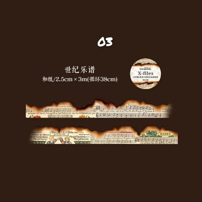 Fire / Coffee Style Washi Tapes