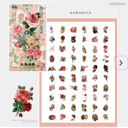 Washi Flower Stickers