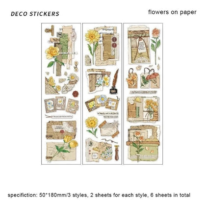 Vintage PET Stickers