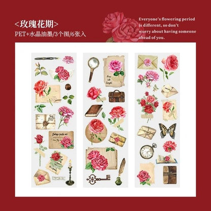 Blooming PET Stickers