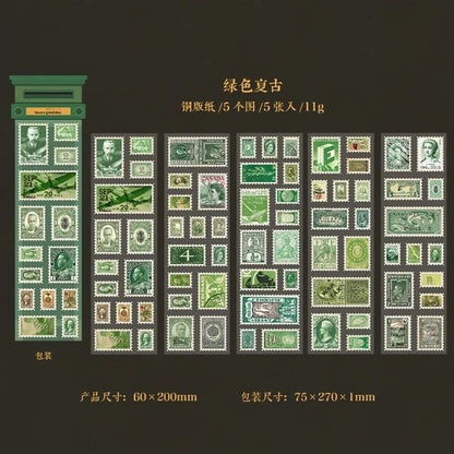 Stamp Style PET Stickers