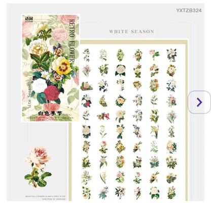 Washi Flower Stickers