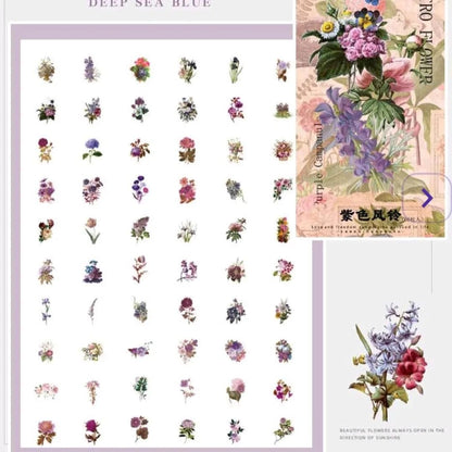 Washi Flower Stickers