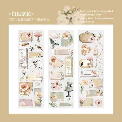 Blooming PET Stickers
