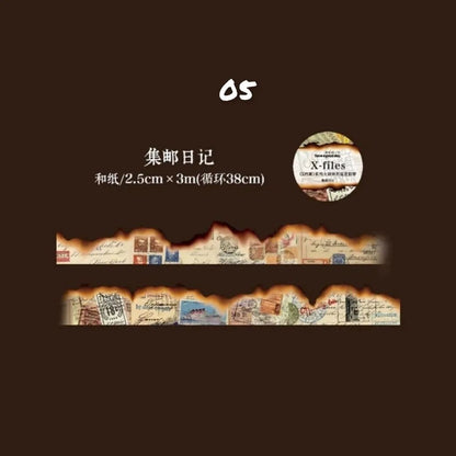 Fire / Coffee Style Washi Tapes