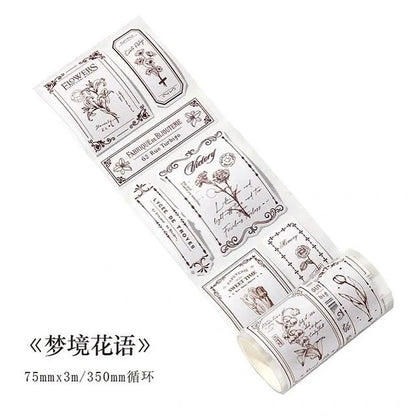 Retro Pet Stickers Roll