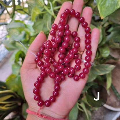 Plain Glass Beads (Size - 8mm)