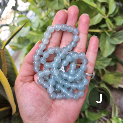 Plain Glass Beads (Size - 8mm)