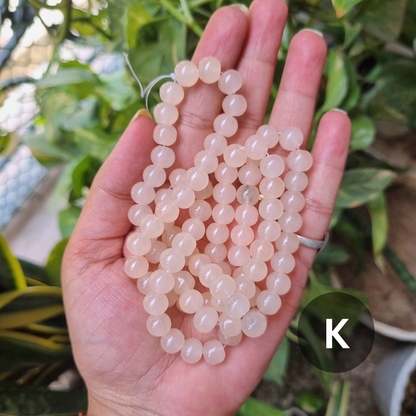 Plain Glass Beads (Size - 8mm)