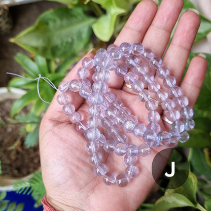 Transparent Coloured Glass Beads