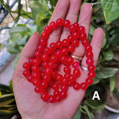 Plain Glass Beads (Size - 8mm)