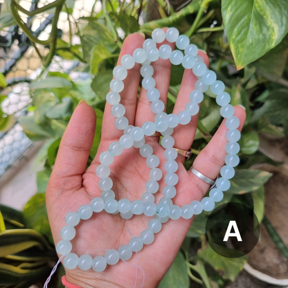 Plain Glass Beads (Size - 8mm)