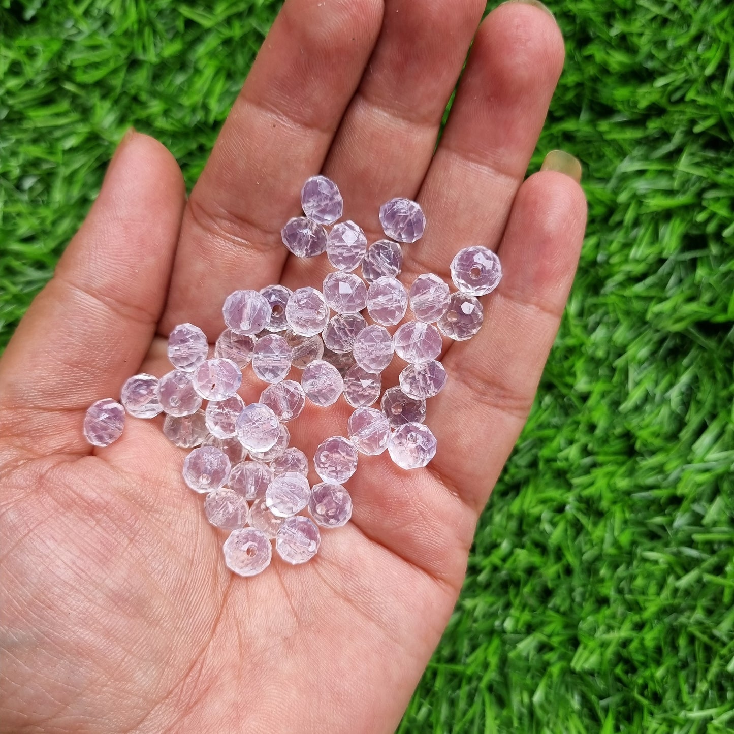 Acrylic Diamond-Cut Bead 8mm