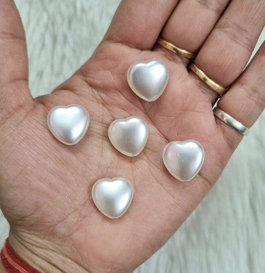 Acrylic Big Heart Beads