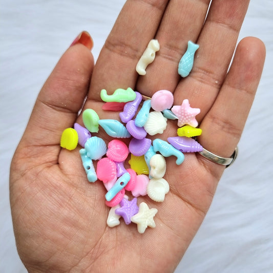 Acrylic Pastel Sea Creatures Beads