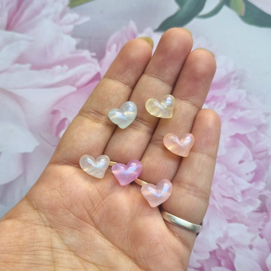 Acrylic Luminous Heart Beads