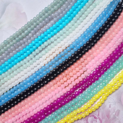 Plain Glass Beads (Size - 8mm)