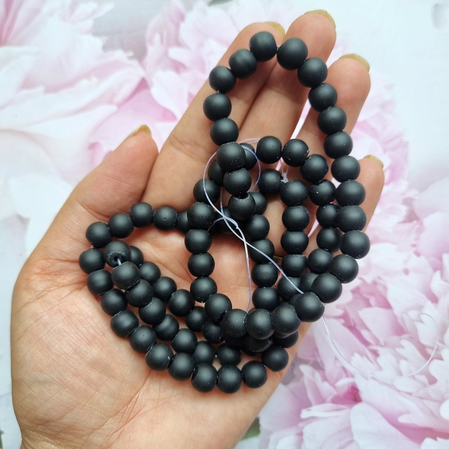 Matte Glass Beads