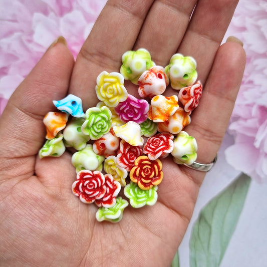 Acrylic Flower Beads