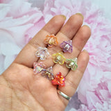 Acrylic Bell Flower Beads (Rainbow Shine)