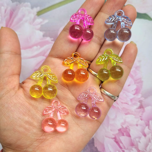 Acrylic Cherry Charms