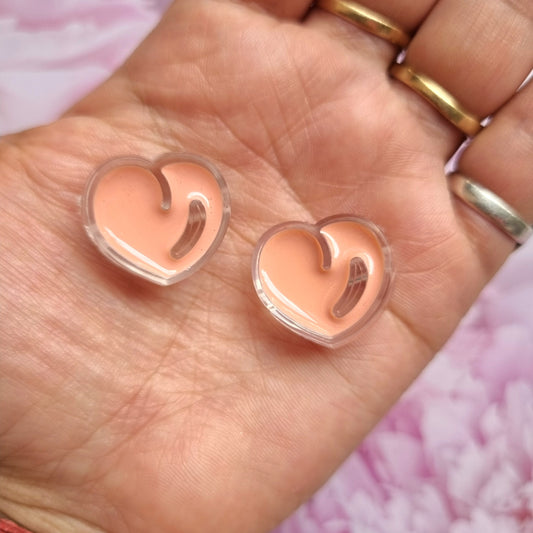 Acrylic Enamel Peach Beads