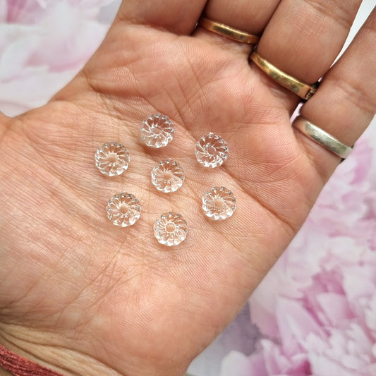 Acrylic Transparent Spiral Flower