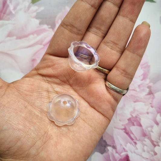 Acrylic Glitter Jelly Fish Caps