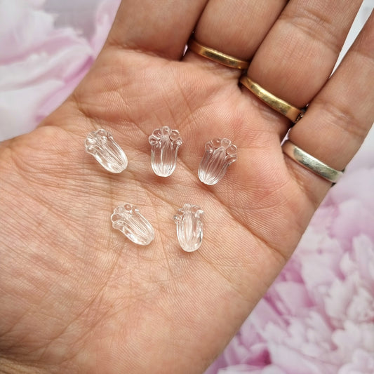 Acrylic Transparent Flower Beads (Tulip)