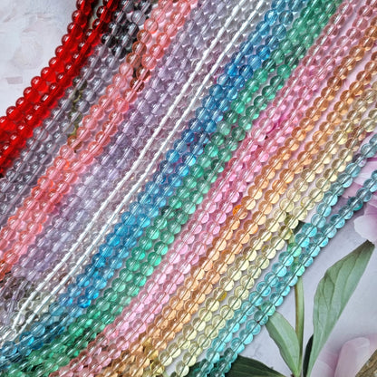 Transparent Coloured Glass Beads
