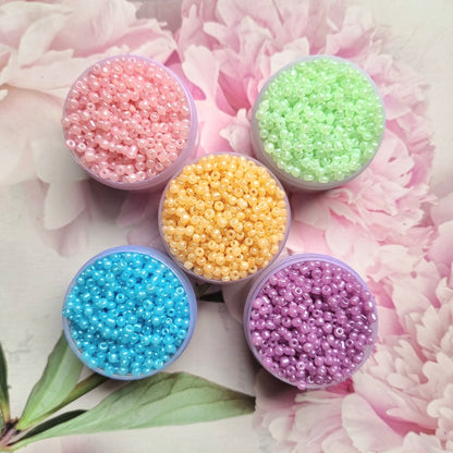Rogini Dyed Seed Beads | Size - 8/0 (3mm)