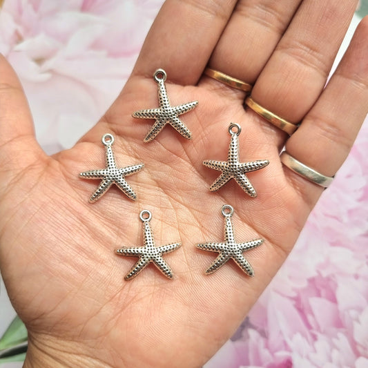 Silver Metal Charms - StarFish