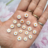 Handmade Millefiori Glass Daisy Beads