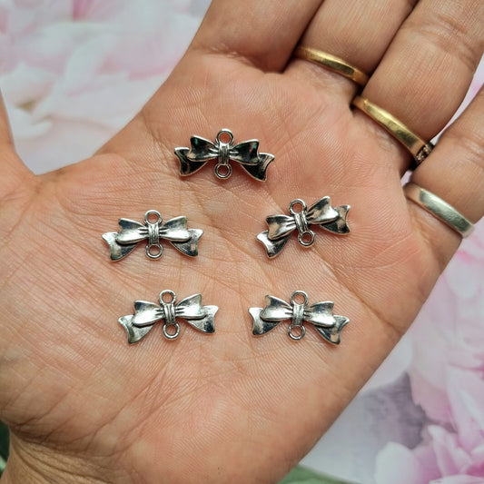 Metal Charms - Bowknot Connector