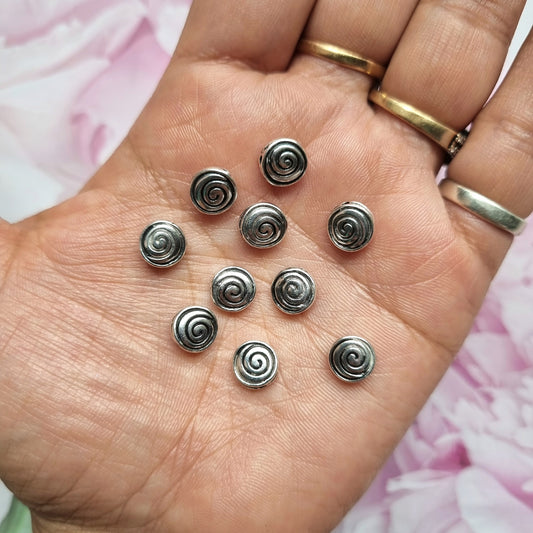 Metal Beads - Spiral
