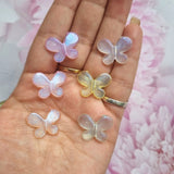 Luminous Acrylic Glitter Butterfly Beads