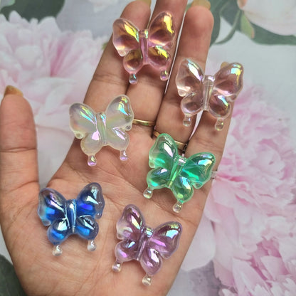 Luminous Acrylic Butterfly Beads