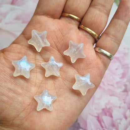 Luminous Acrylic Glitter Star Beads