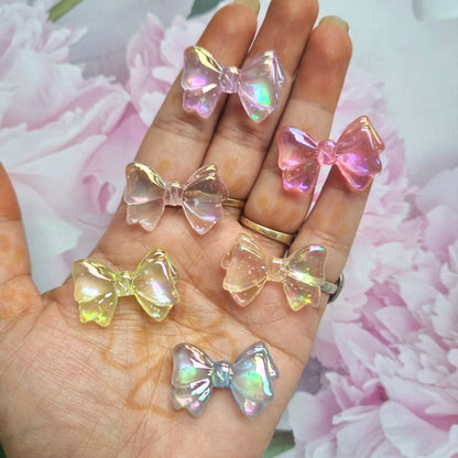 Luminous Transparent Bow Beads