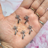 Silver Bow Charm